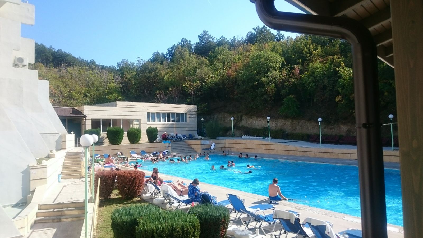 Външния басейн на хотел Панорама, град Сандански