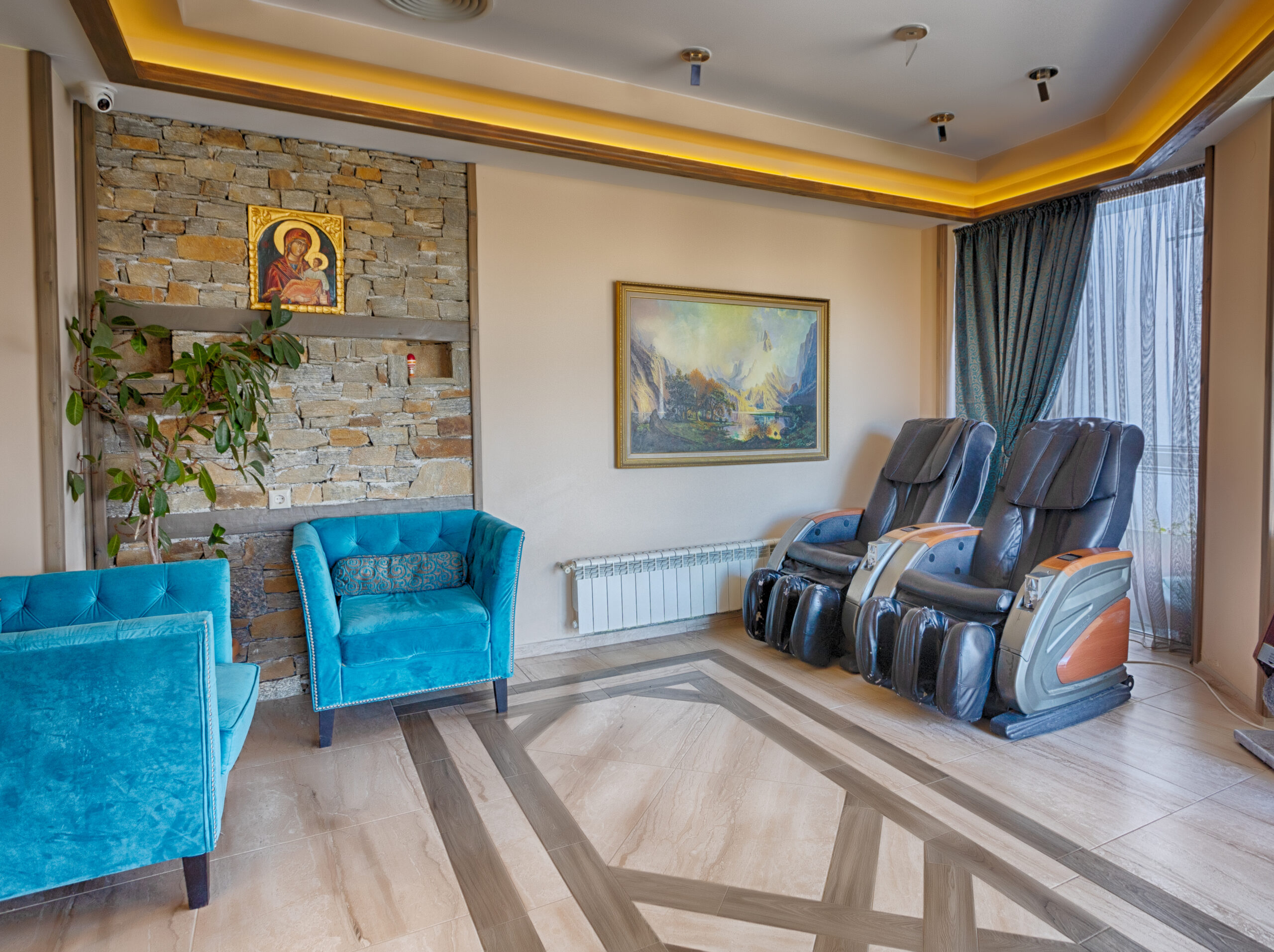 Общи части на хотел Панорама, град Сандански